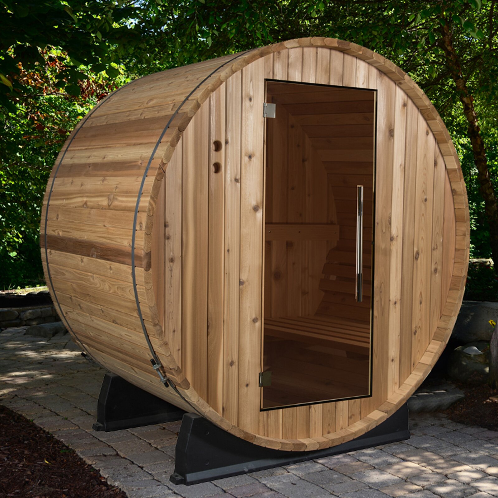 【Sports&Outdoors】Almost Heaven Saunas Salem 2 - Person Traditional Steam Sauna in Cedar