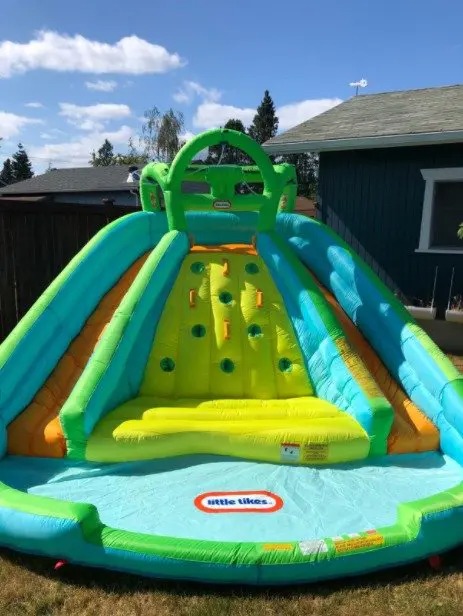 【Baby&Kids】Mountain River Race Inflatable Slide Bouncer Multicolor