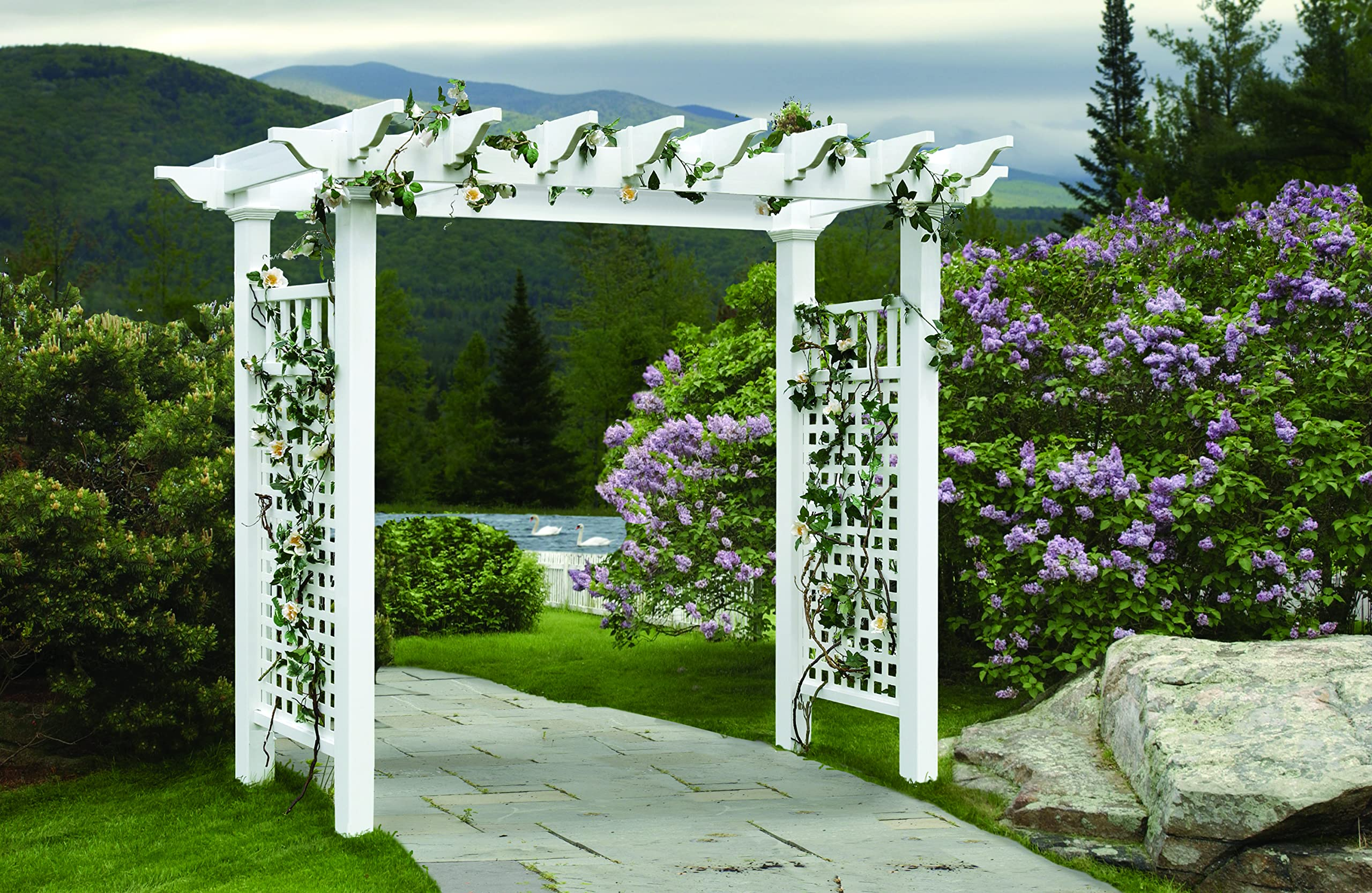 【Home&Garden】Fairfield Grande 111 x 86 Vinyl Arbor