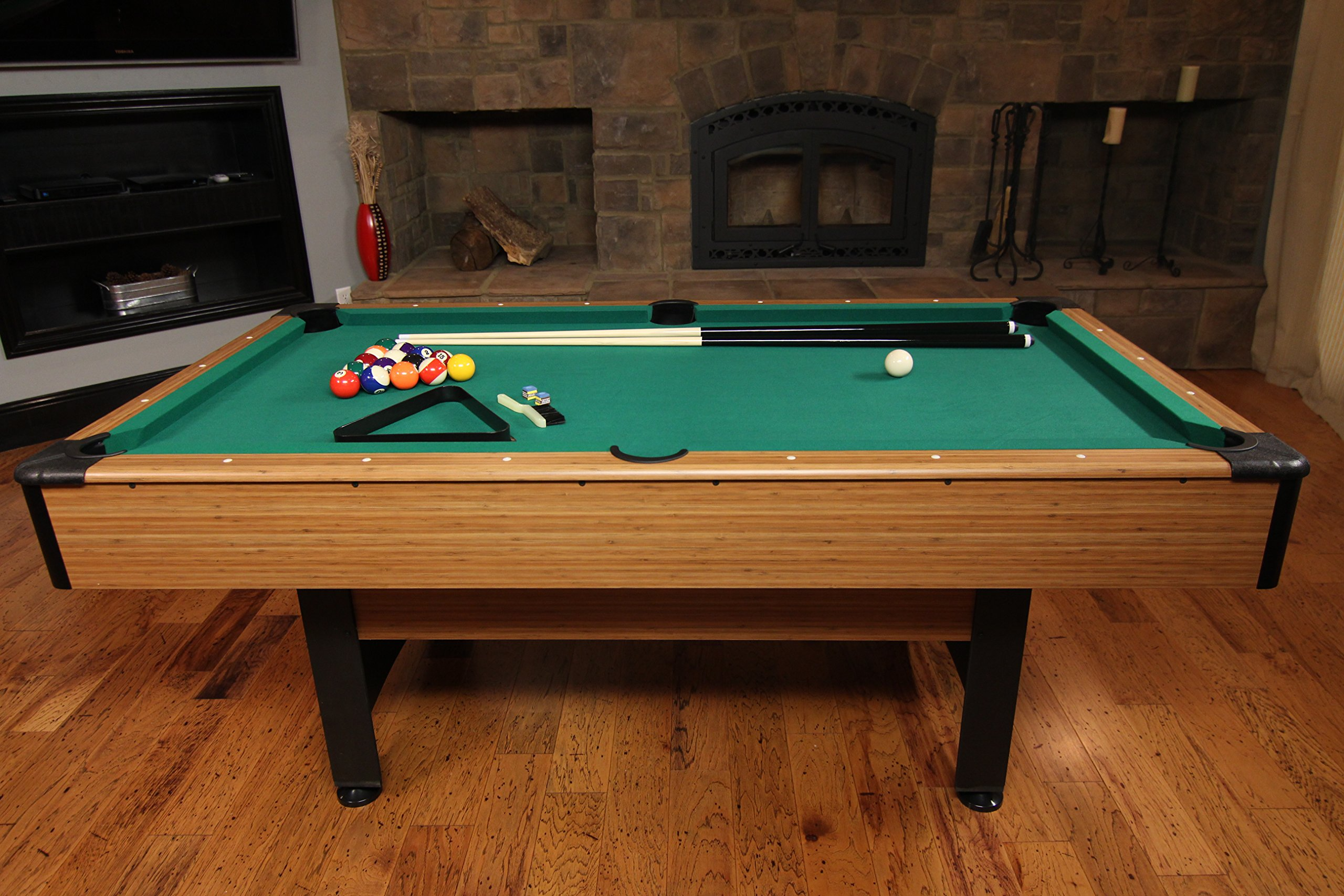 【Sports&Outdoors】Dynasty Space Saver 6.5' Billiard Table with Leg Levelers, Automatic Ball Return