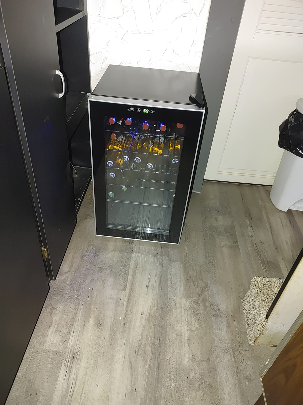 【Appliances】Antarctic Star 26 Bottle Wine Cooler/Cabinet Beverage Refrigerator Mini Wine Cellar Beer Soda