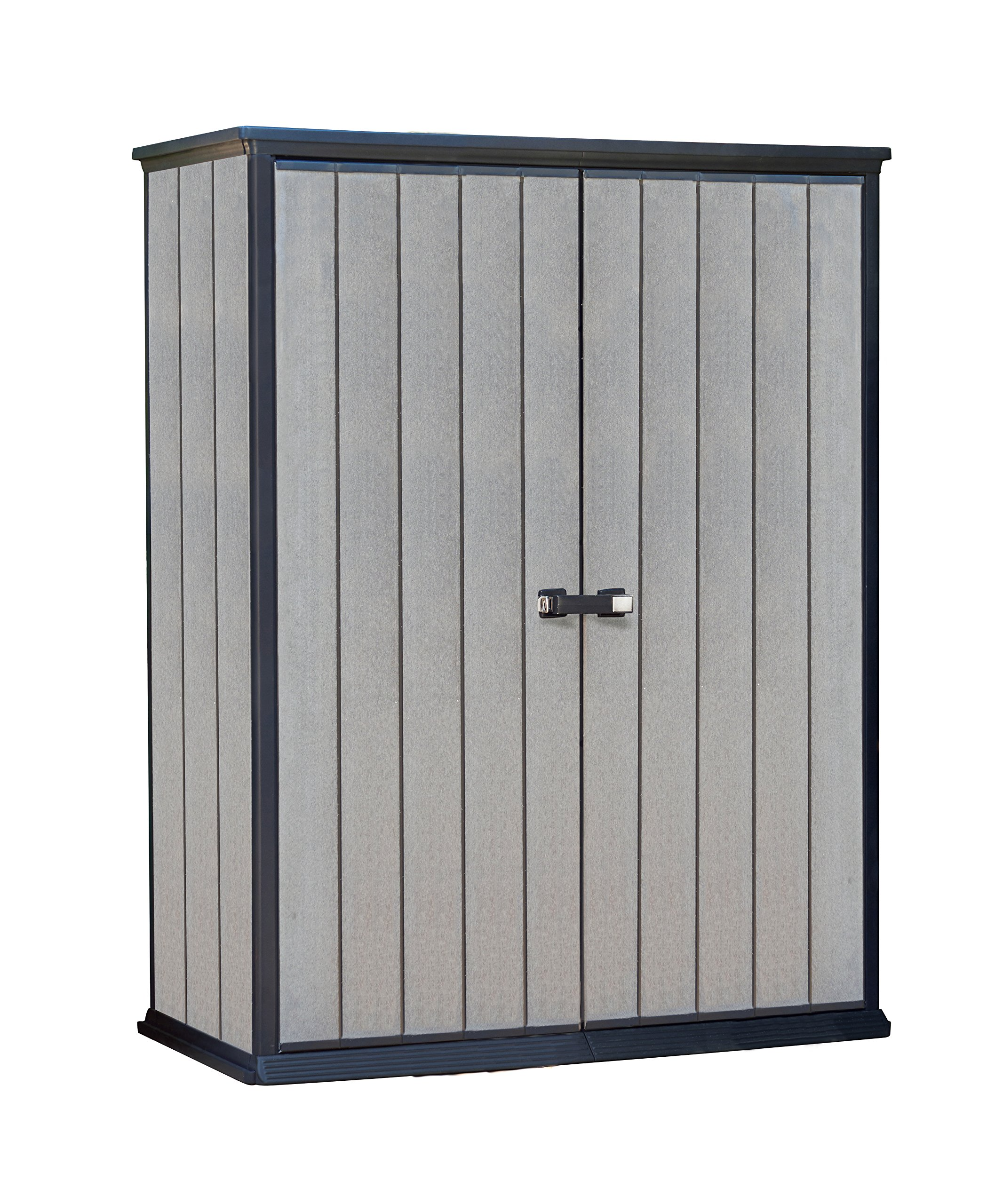 【Storage Shed】High Store 4.5 x 2.5 Vertical Outdoor Resin Storage Shed, Grey