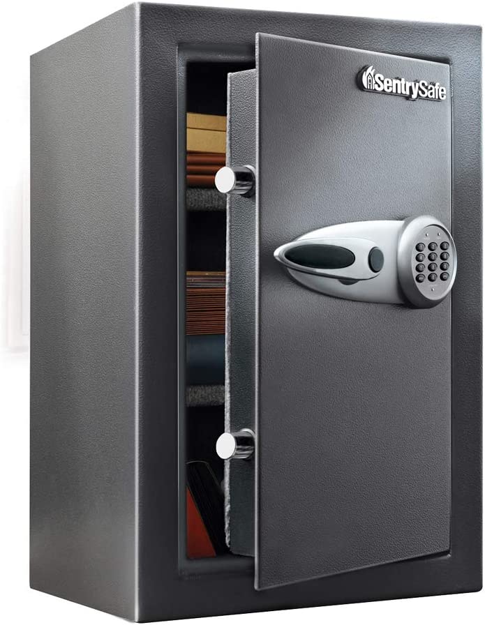 SentrySafe Fireproof and Waterproof Large Steel Home Safe with Digital Keypad Lock, California DOJ Certified for Firearm Storage, 4.71 Cubic Feet, 37.7 x 21.7 x 19.0 Inches, EF4738E