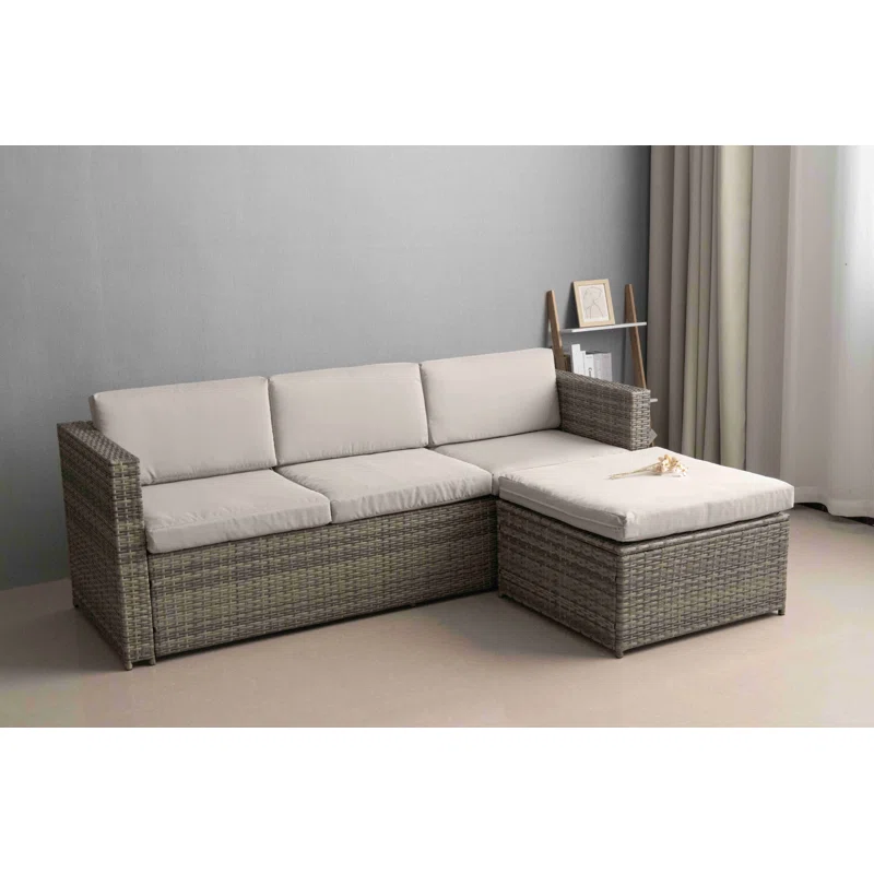 Talysha Polyethylene (PE) Wicker 4 - Person Seating Group with Cushions