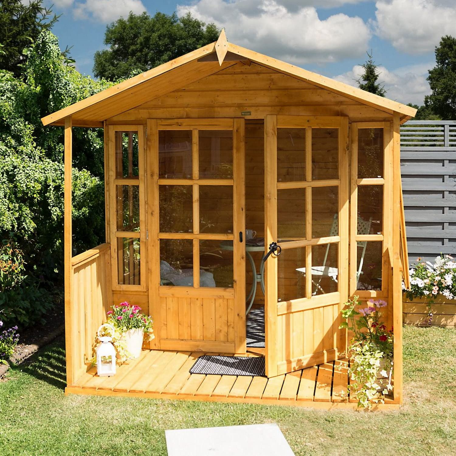 【Home&Garden】7x7x10 Summerhouse, Honey Brown
