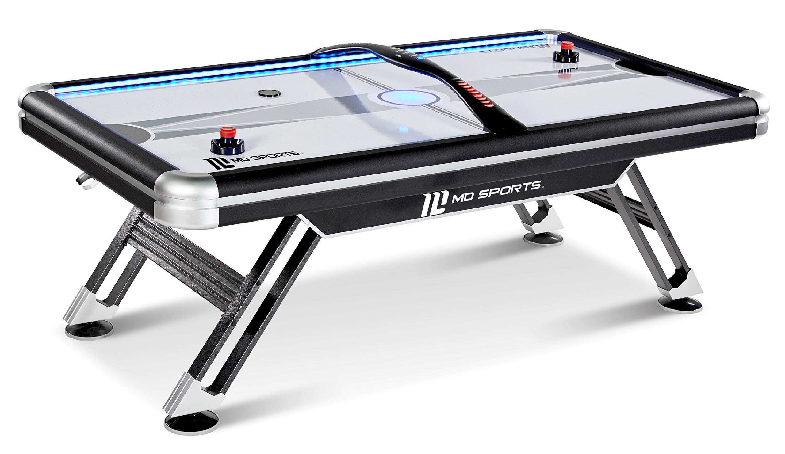 【Sports&Outdoors】Titan 7.5 ft. Air Powered Hockey Table with Overhead Scorer