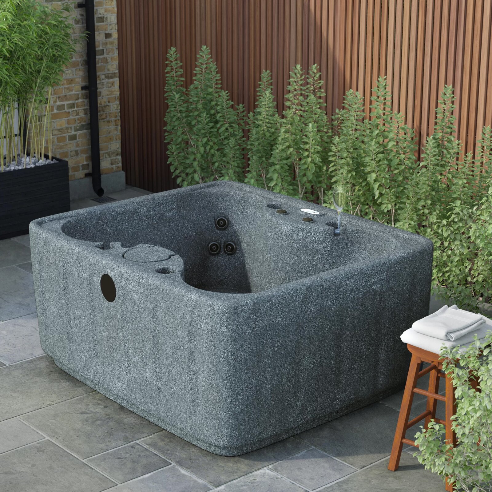 【Sports&Outdoors】Aquarest Spas, 4 - Person 12 - Jet Rectangular Plug And Play Hot Tub