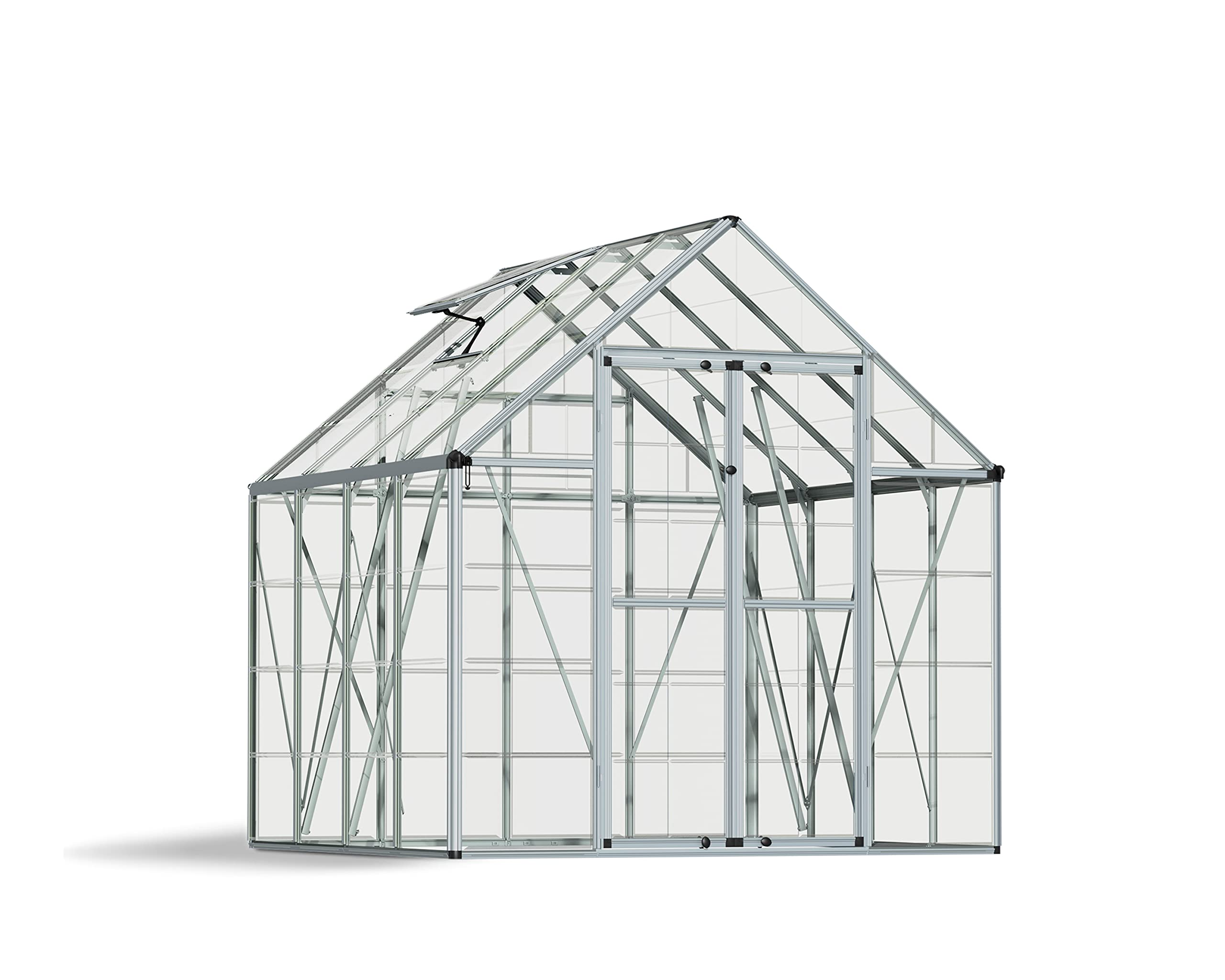 【Home&Garden】Snap & Grow Hobby Greenhouse, 8' x 8' x 9', Silver