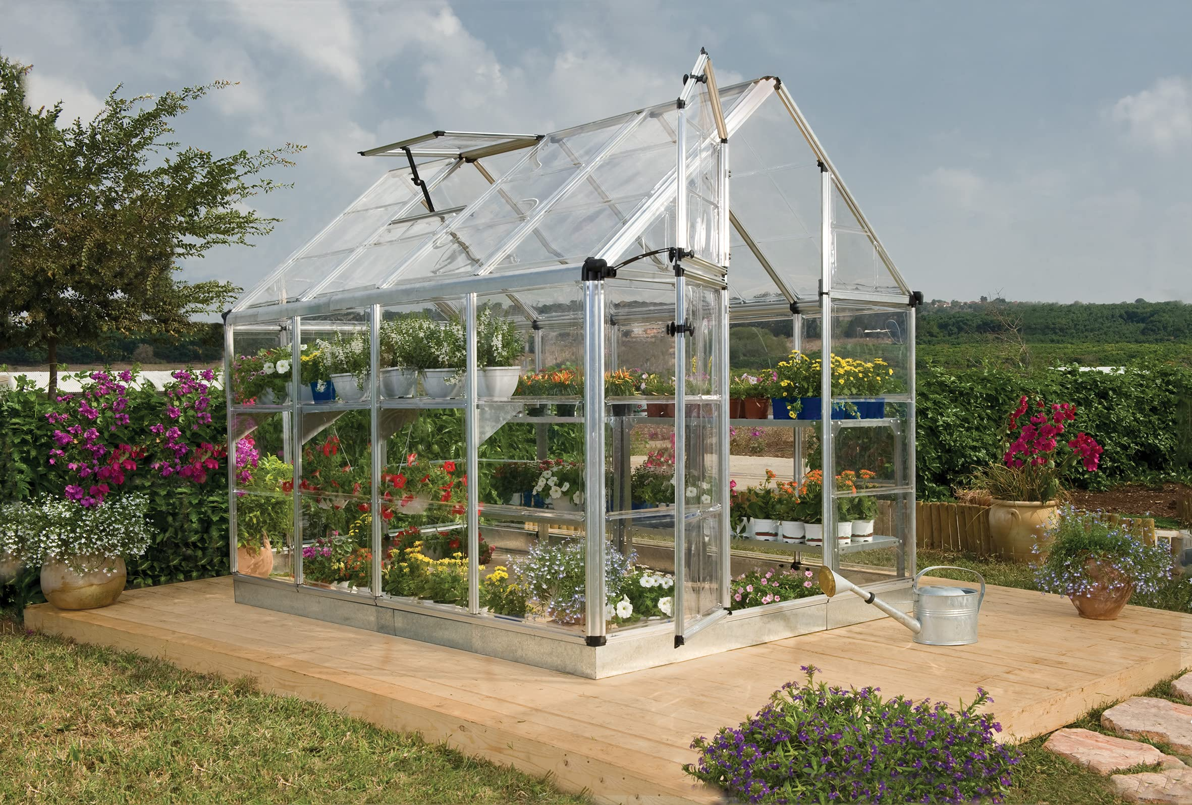【Home&Garden】Vitavia 8x6 Venus 5000 Greenhouse - Horticultural Glass