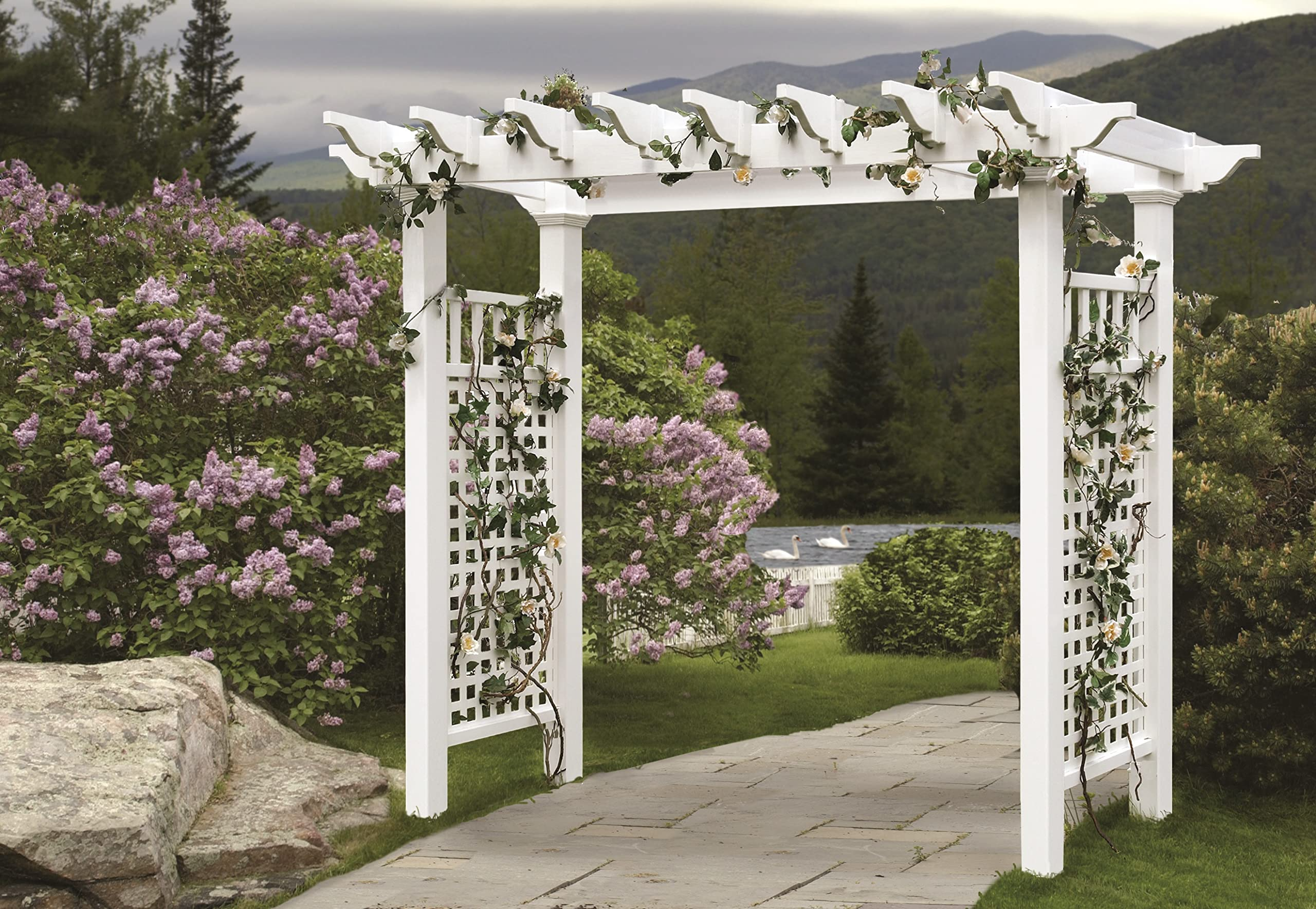 【Home&Garden】Fairfield Grande 111 x 86 Vinyl Arbor