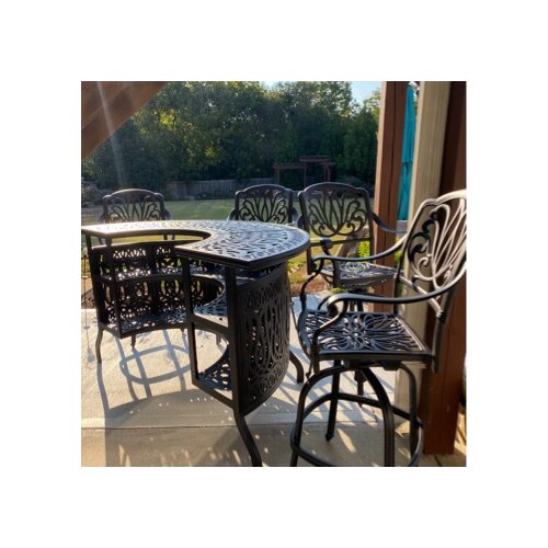 【Home&Garden】Allene Bar Set with Metal Outer Material