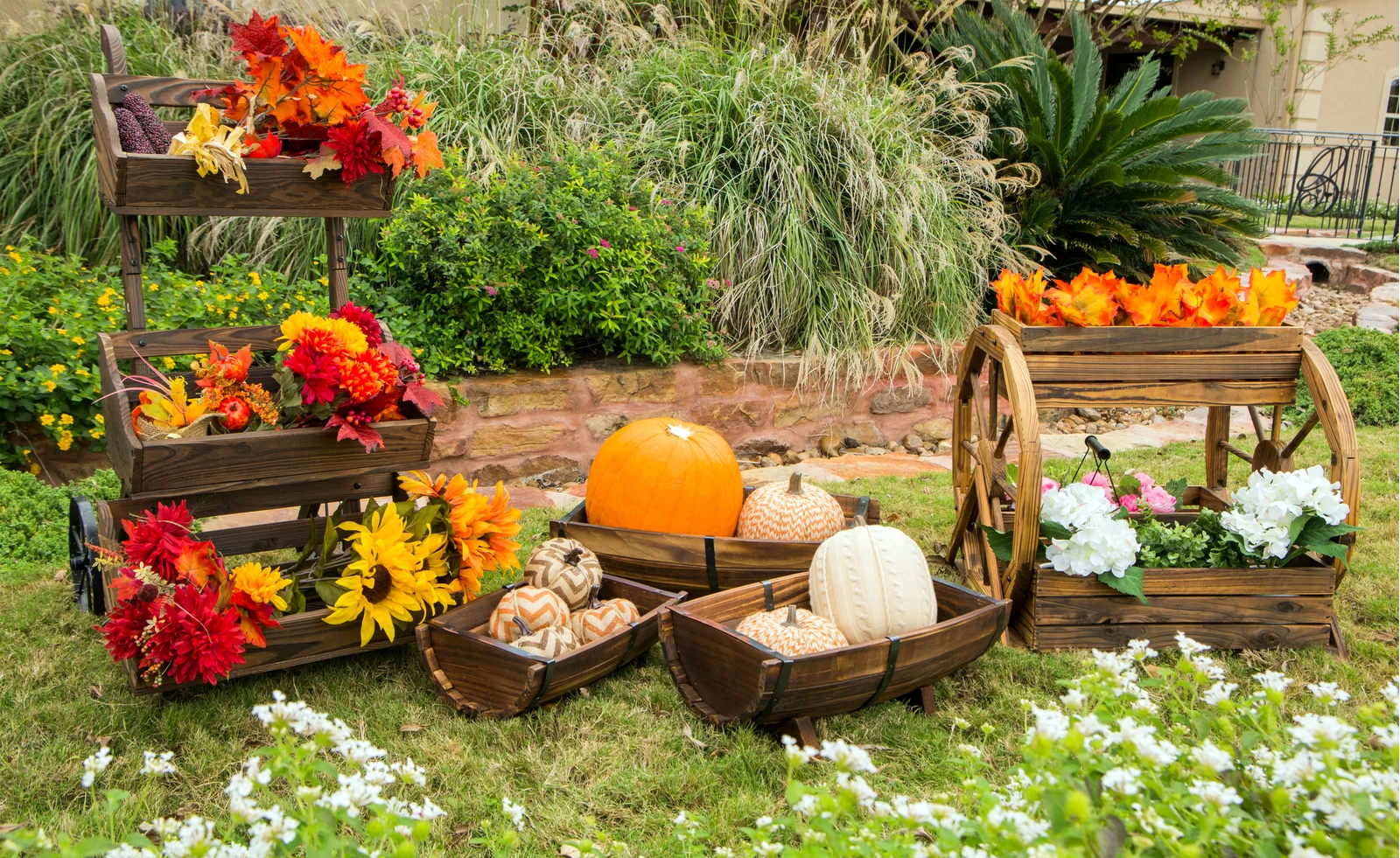 【Home&Garden】Aldridge Wood Statue Planter