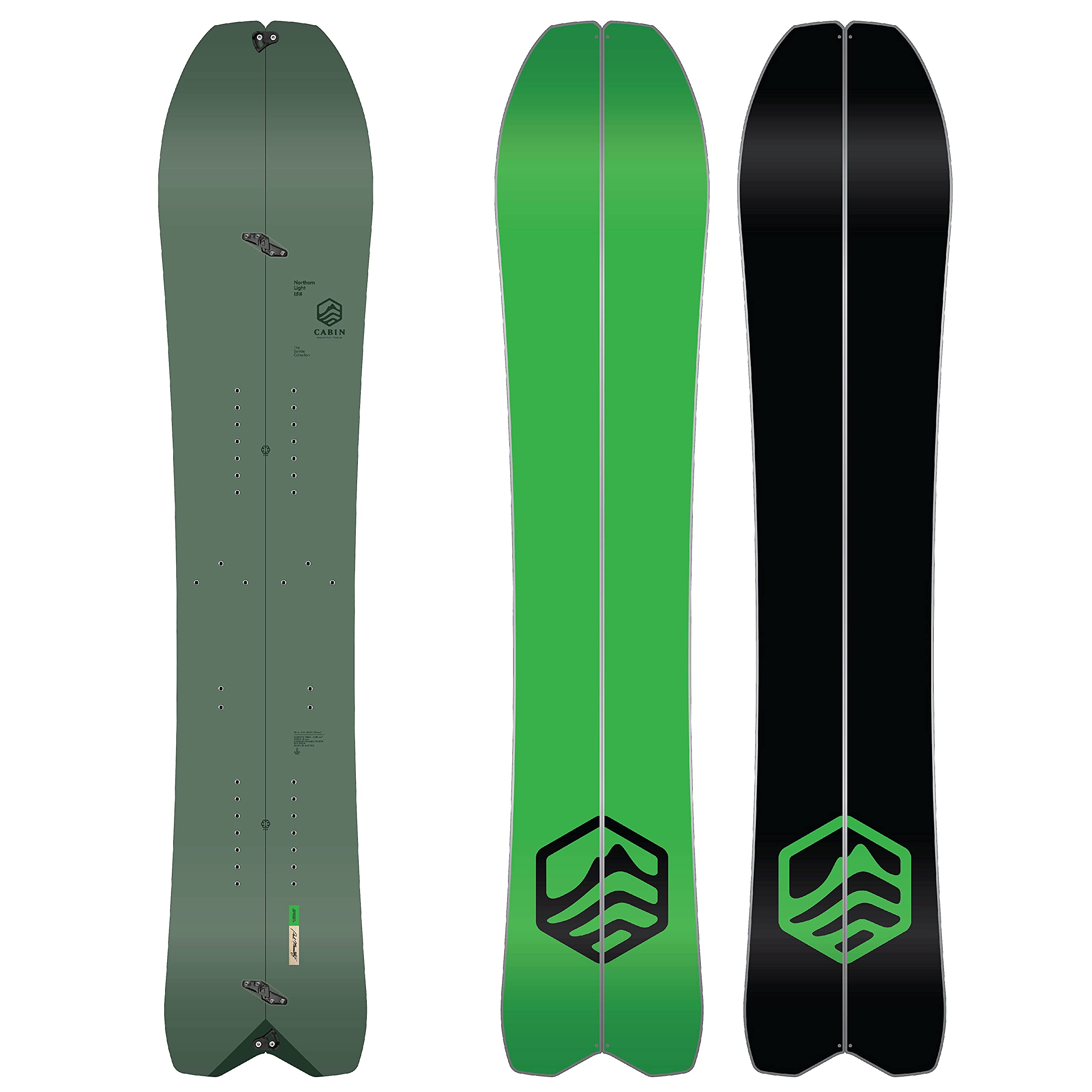 【Sports&Outdoors】Cabin Mountain Tools Northern Light Snowboard All Mountain Splitboard