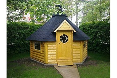 【Home&Garden】BBQ Grill Hut 6.5 Sqm - includes BBQ Room with Benches & Tile Roof