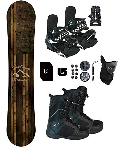 【Sports&Outdoors】Freedom 2022 Snowboard & Bindings & Boots Complete Package