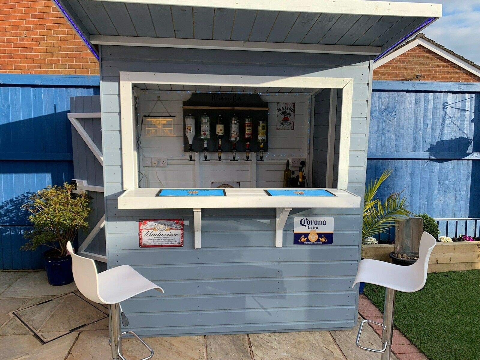 【Home&Garden】Garden Bar Drinks Shed 6x4 Fully T&G Quality Wooden Party Hut Serving Kiosk