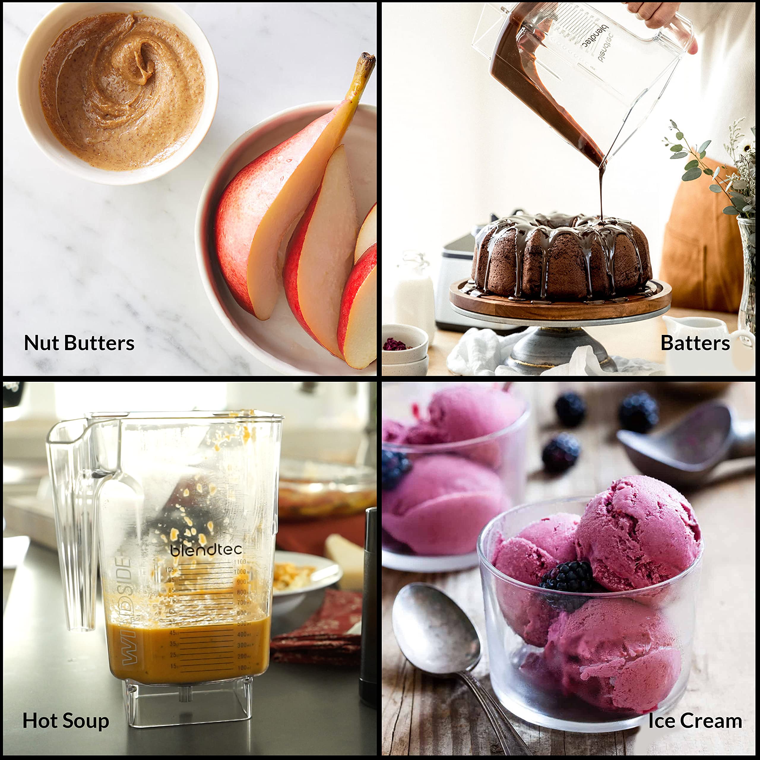 【Appliances】Designer Series Countertop Blender, 90oz/34oz, WildSide & Go Jars Black