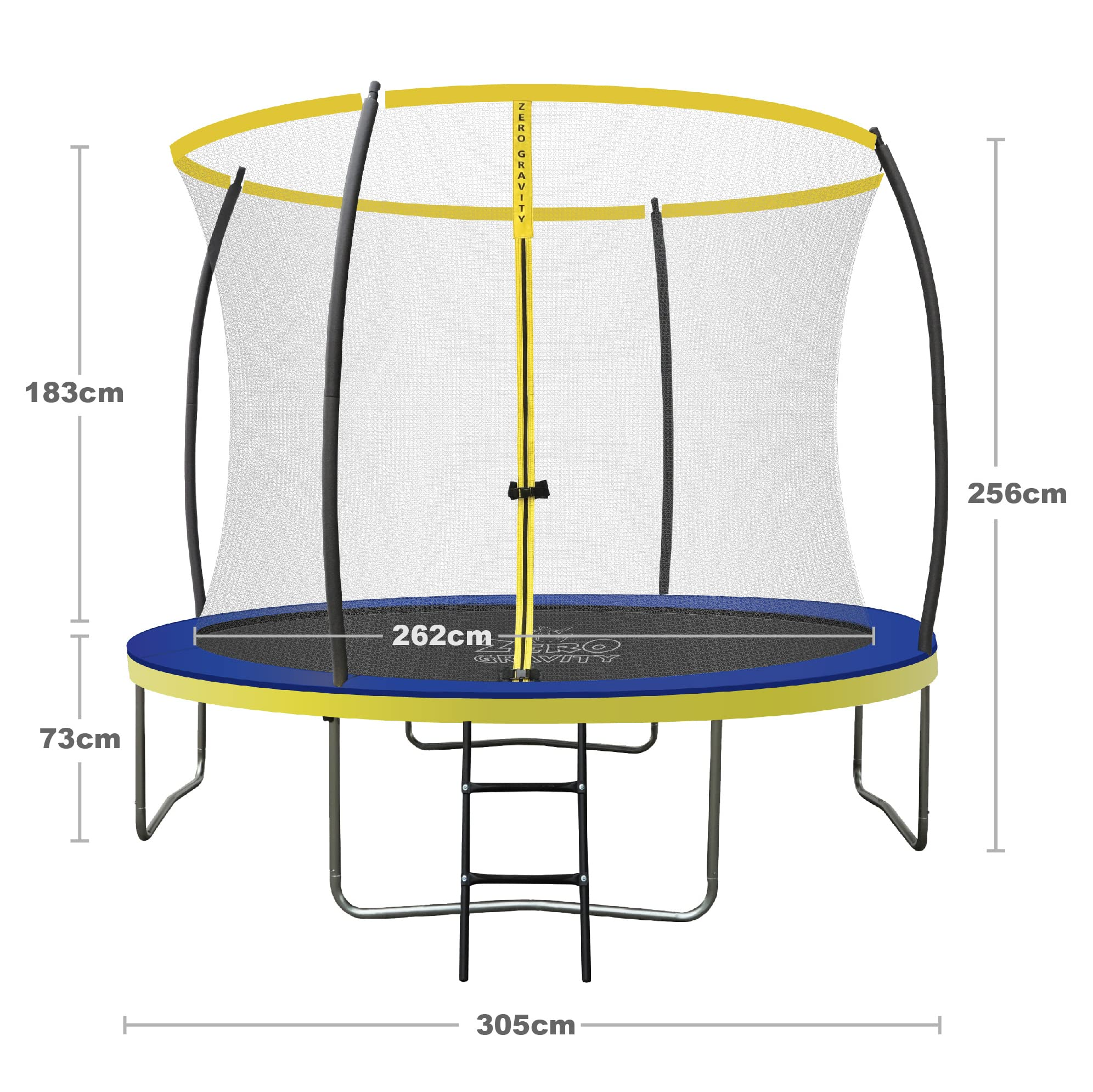 【Baby&Kids】Ultima 4 High Spec Trampoline with Safety Enclosure Netting and Ladder