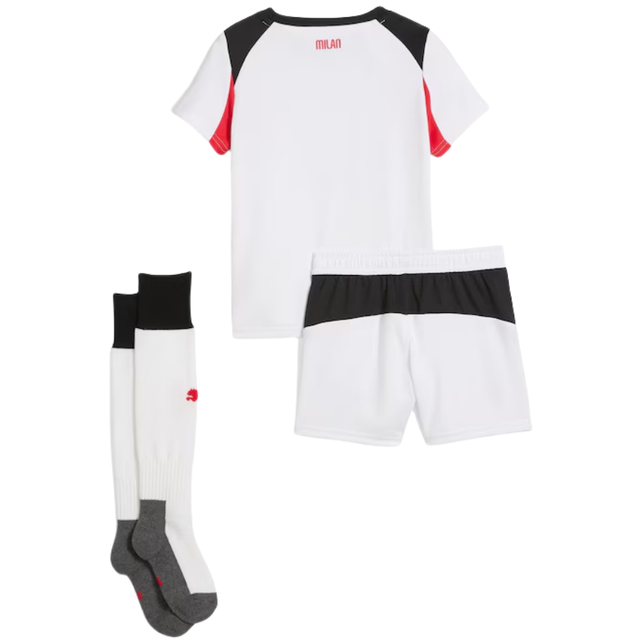 Kids AC Milan Away Soccer Jersey 25-26 (Jersey+Shorts+Socks)