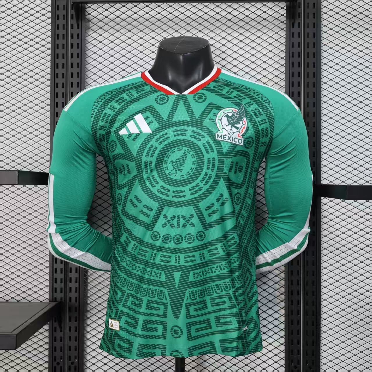 Mexico 2026 World Cup Home Player Version Long Sleeve Soccer Jersey