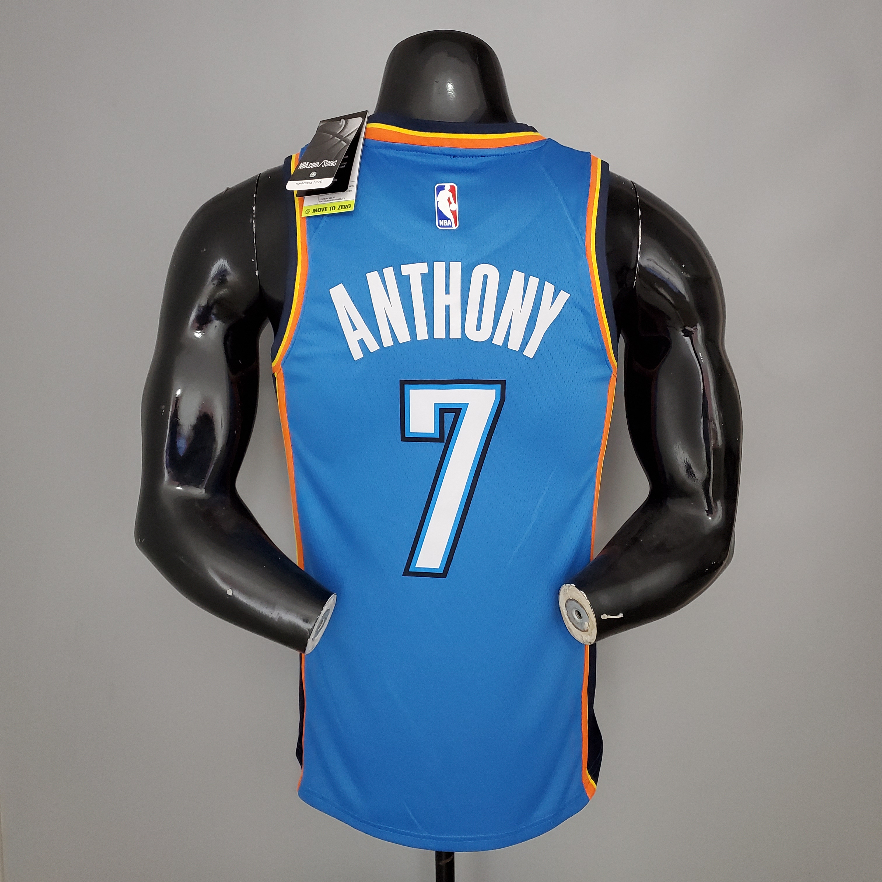Carmelo Anthony Oklahoma City Thunder Swingman Jersey Blue