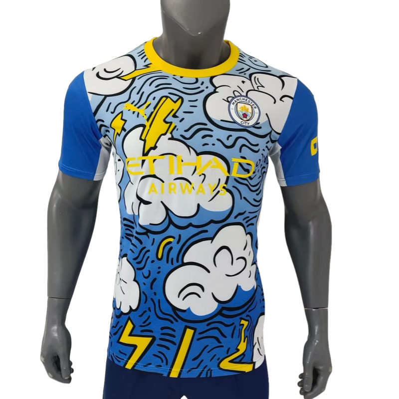 Manchester City Blue and White Concept Version Football Jersey 2025/2026 Player Version