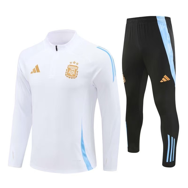 Argentina 23/24 Training Tracksuit – White & Black