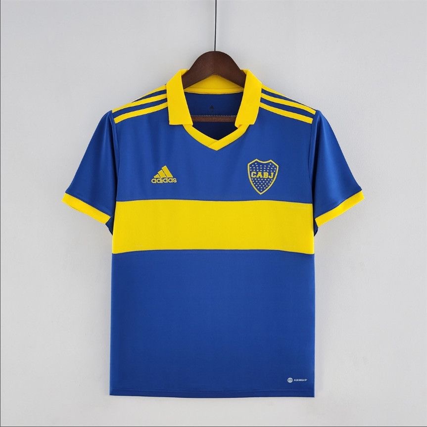 Boca Juniors 2023/24 Home Jersey – No Sponsor Classic Blue & Yellow Band | Fan Version