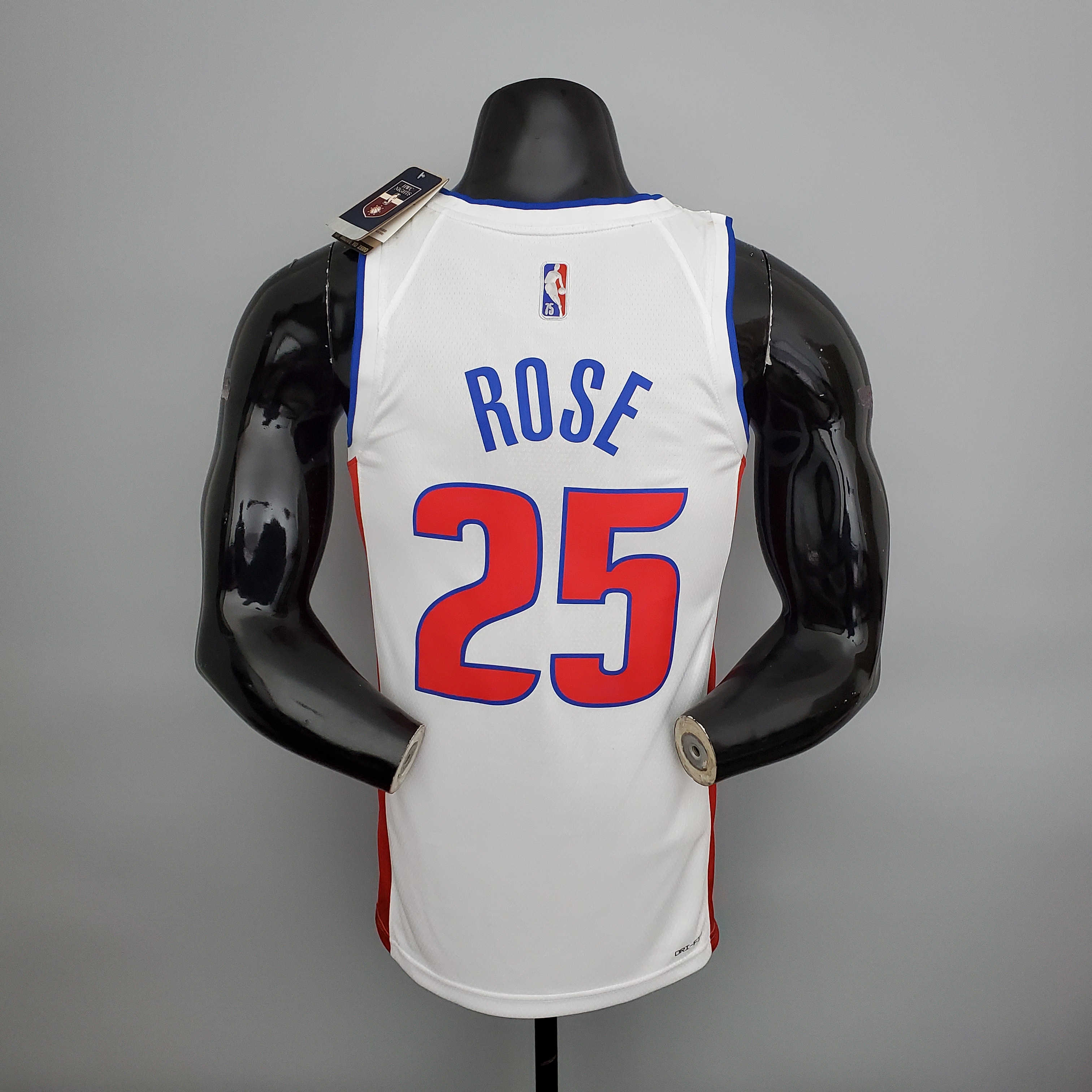 Derrick Rose Detroit Pistons 75th Anniversary Swingman Jersey White