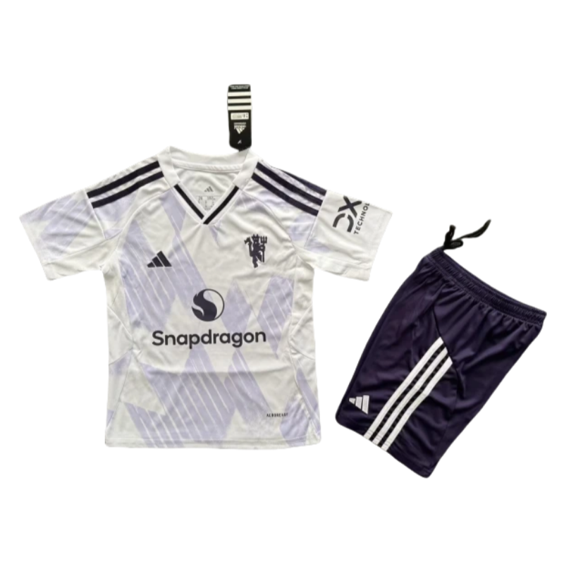 2025-26 Manchester United Away Soccer Jersey kit for Kids