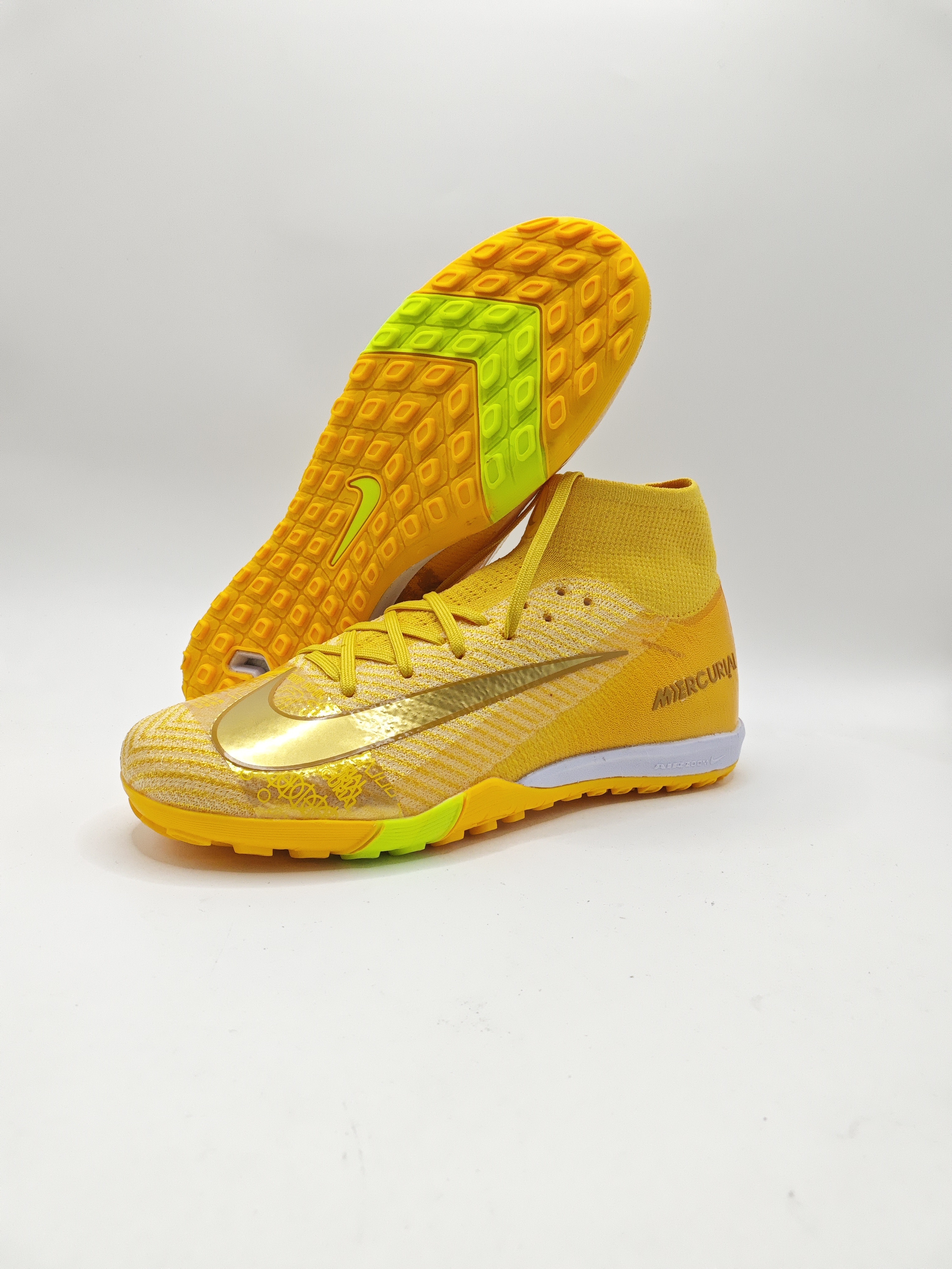 Nike Mercurial 16 High-Top Built-in Full Air Cushion Waterproof Knit FG MD-Outsole Soccer Cleats