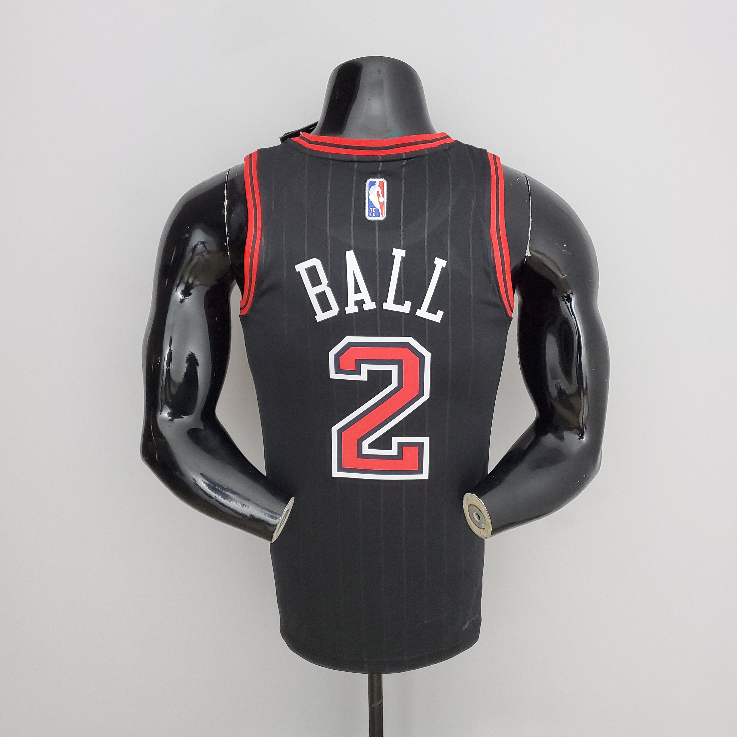 Lonzo Ball Chicago Bulls 75th Anniversary Swingman Jersey Flyers Black