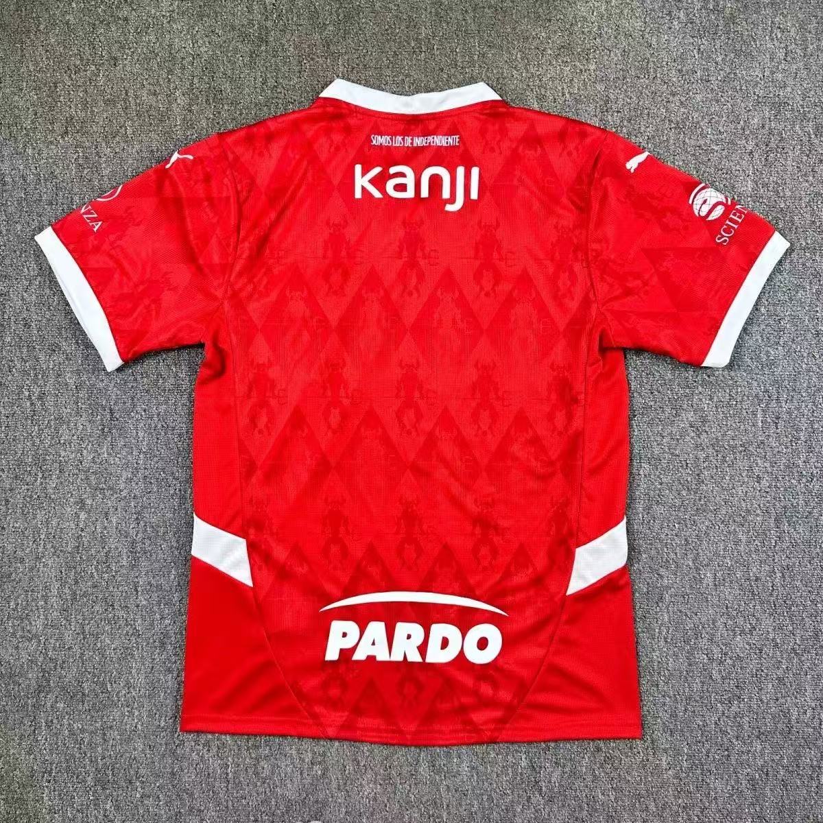 Independiente 2025/26 Home Jersey Fan Version – Red White