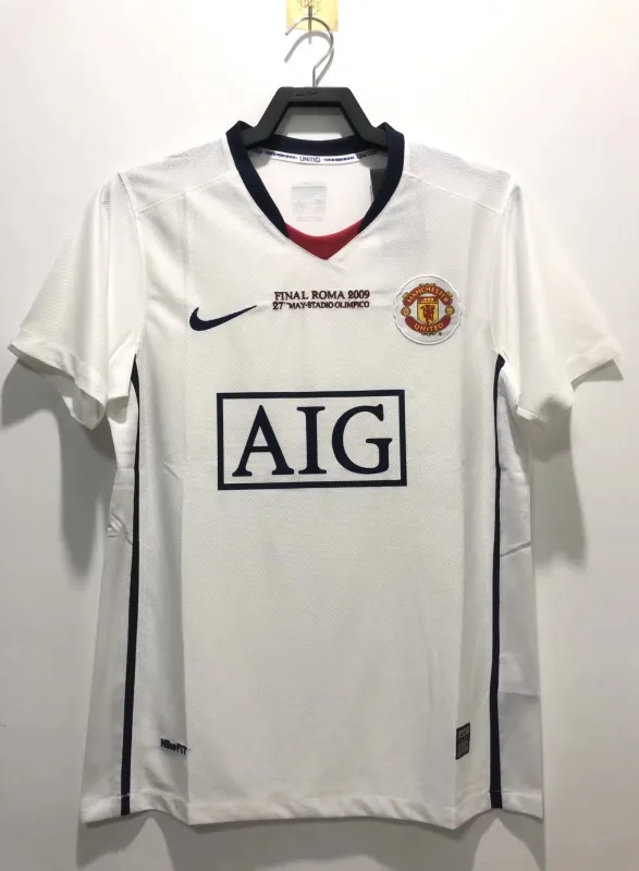 2008-09 Manchester United Retro Jersey Home UCL Final