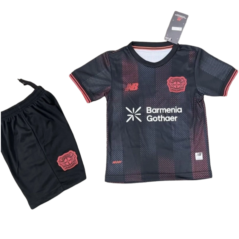 Bayer 04 Leverkusen Home Soccer Jersey 2025-26 Kids Kit