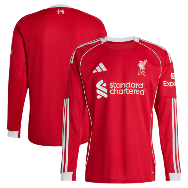 Liverpool Home Long Sleeve football jersey 25-26 Fan version