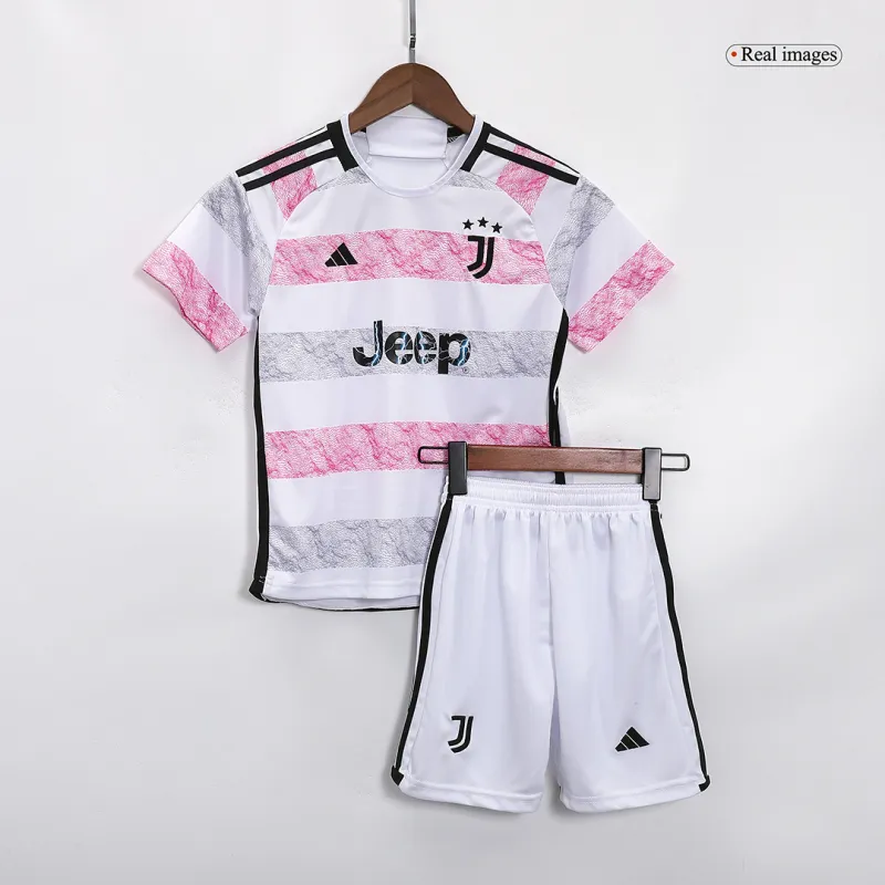 2023-24  Kids Juventus Away Kit Jersey+Short