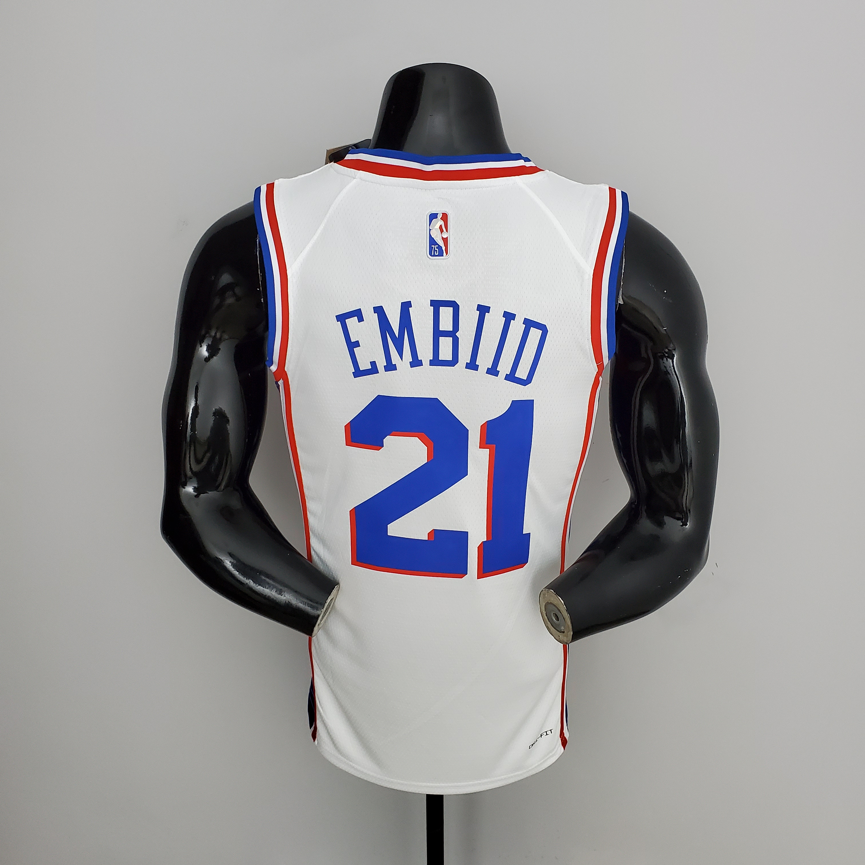 Joel Embiid Philadelphia 76ers 75th Anniversary Swingman Jersey White