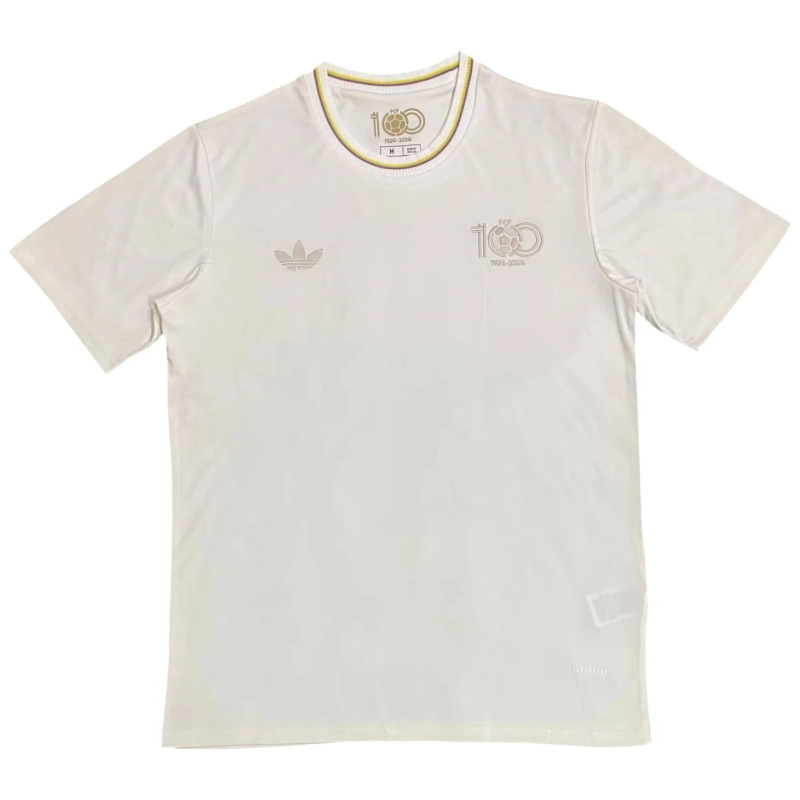 Colombia 2024 Nation 100th White Anniversary Collection Jersey White