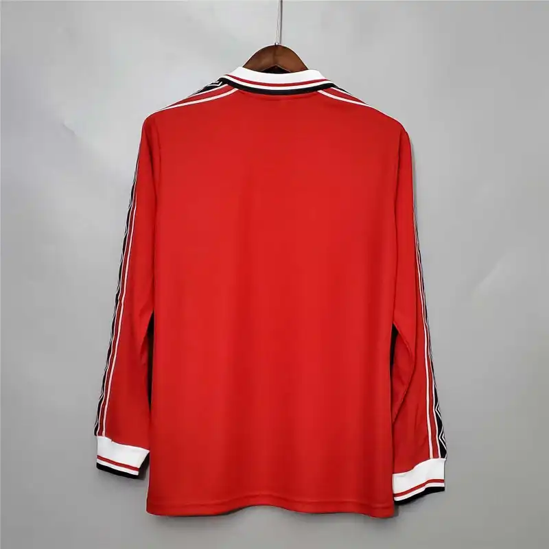 1998-00 Manchester United Retro Jersey Home Long Sleeve