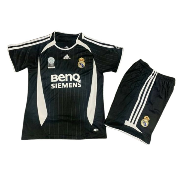 Real Madrid 06-07 Away Retro Kid Kits Vintage Youth Apparels Jersey