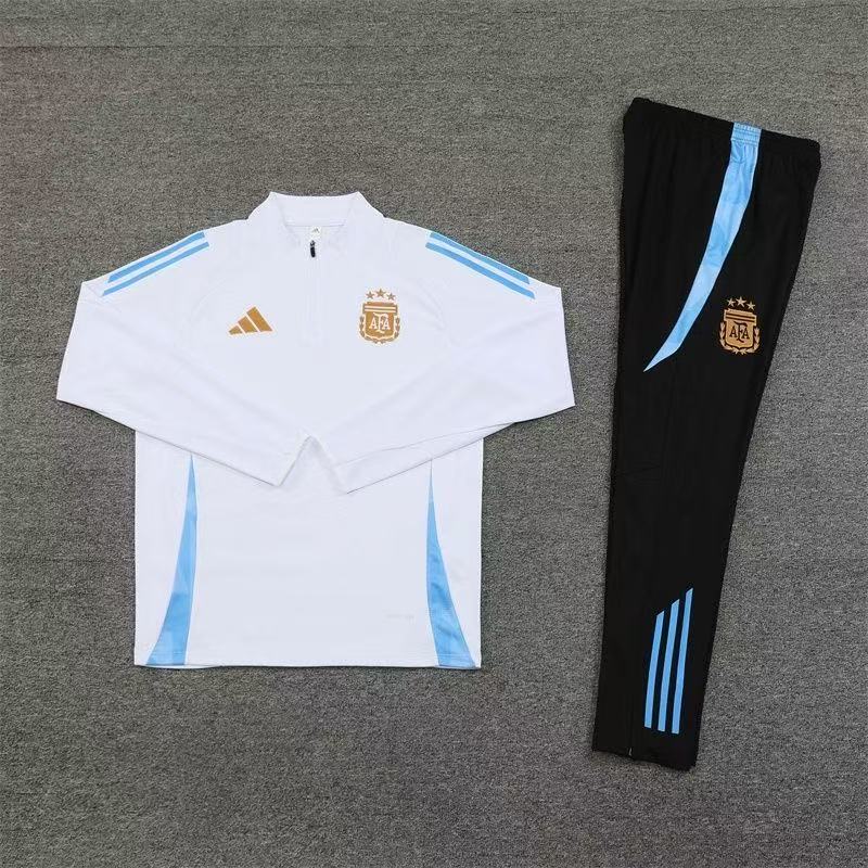 Argentina 23/24 Training Tracksuit – White & Black