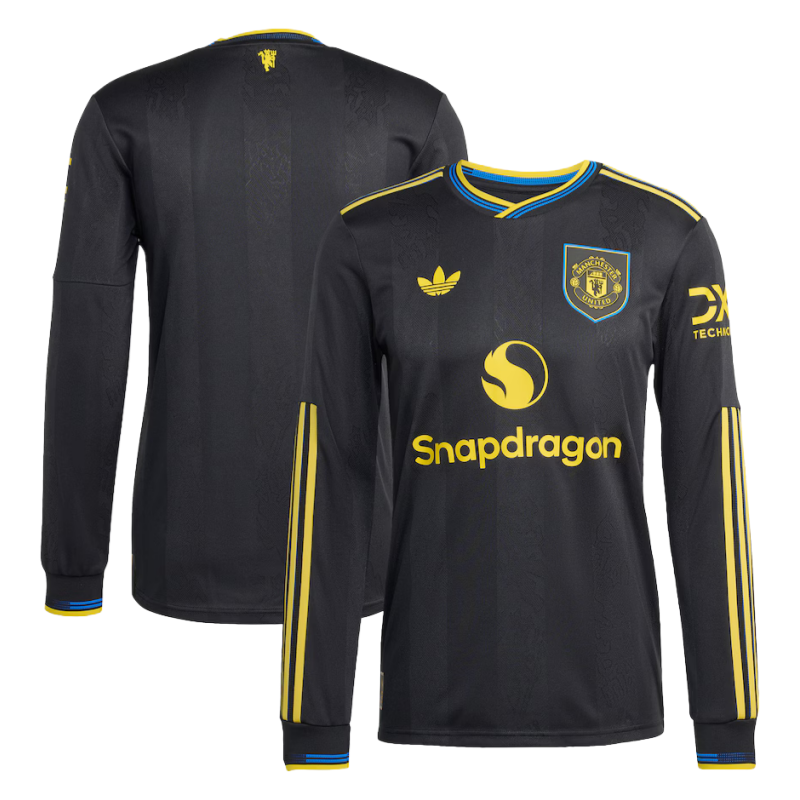 Manchester United Third Away Long Sleeve football jersey 25-26 -Fan edition