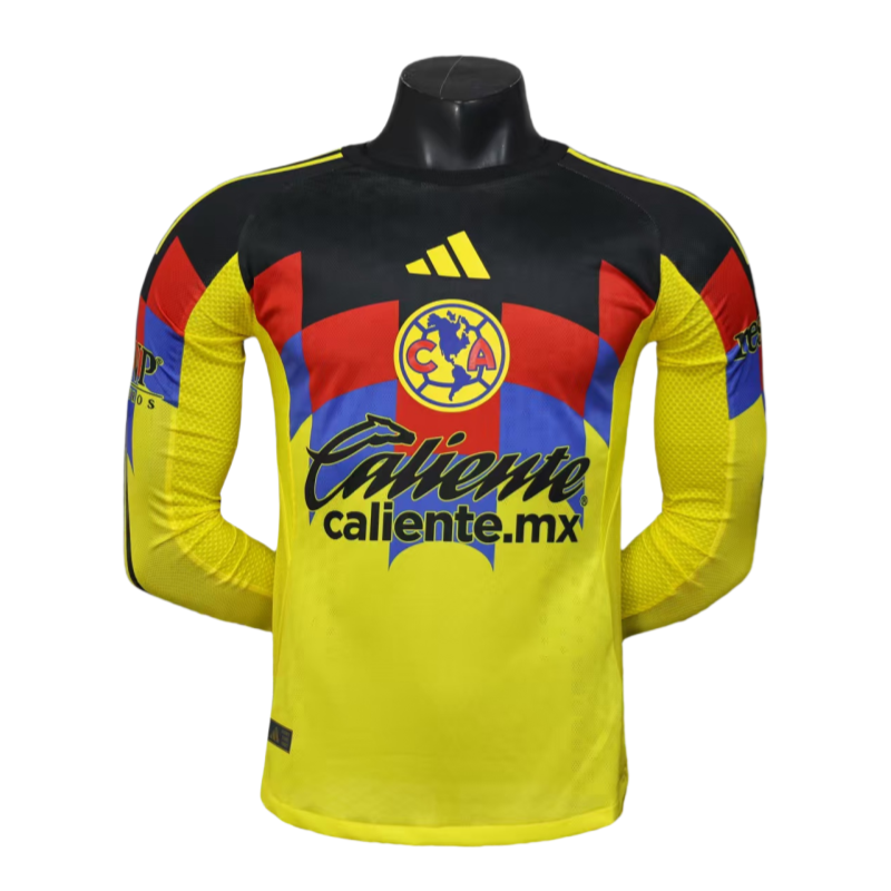 Club America Home Long sleeves Football jersey 2025-26 Player version