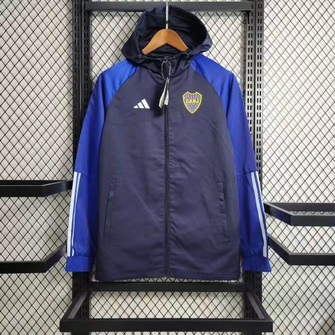 Boca Juniors 23/24 Windbreaker Jacket Hoodie Training Coat Fan Version