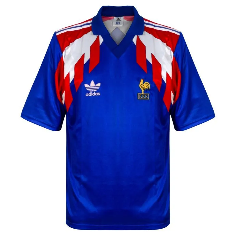 1990 France Retro Jersey Home World Cup