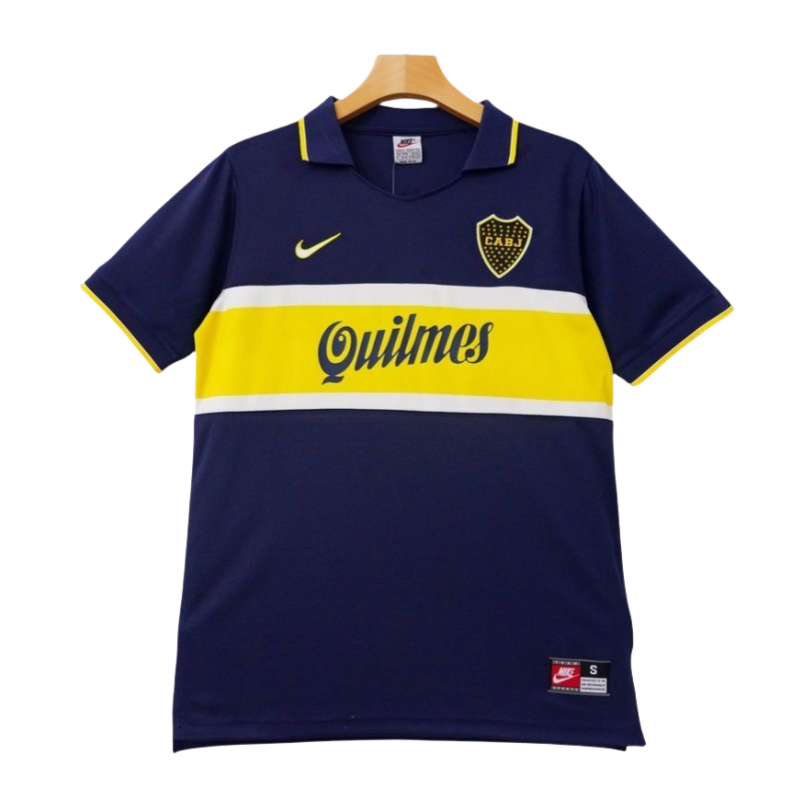 1996-97 Boca Juniors #10 Riquelme Home Retro football jersey