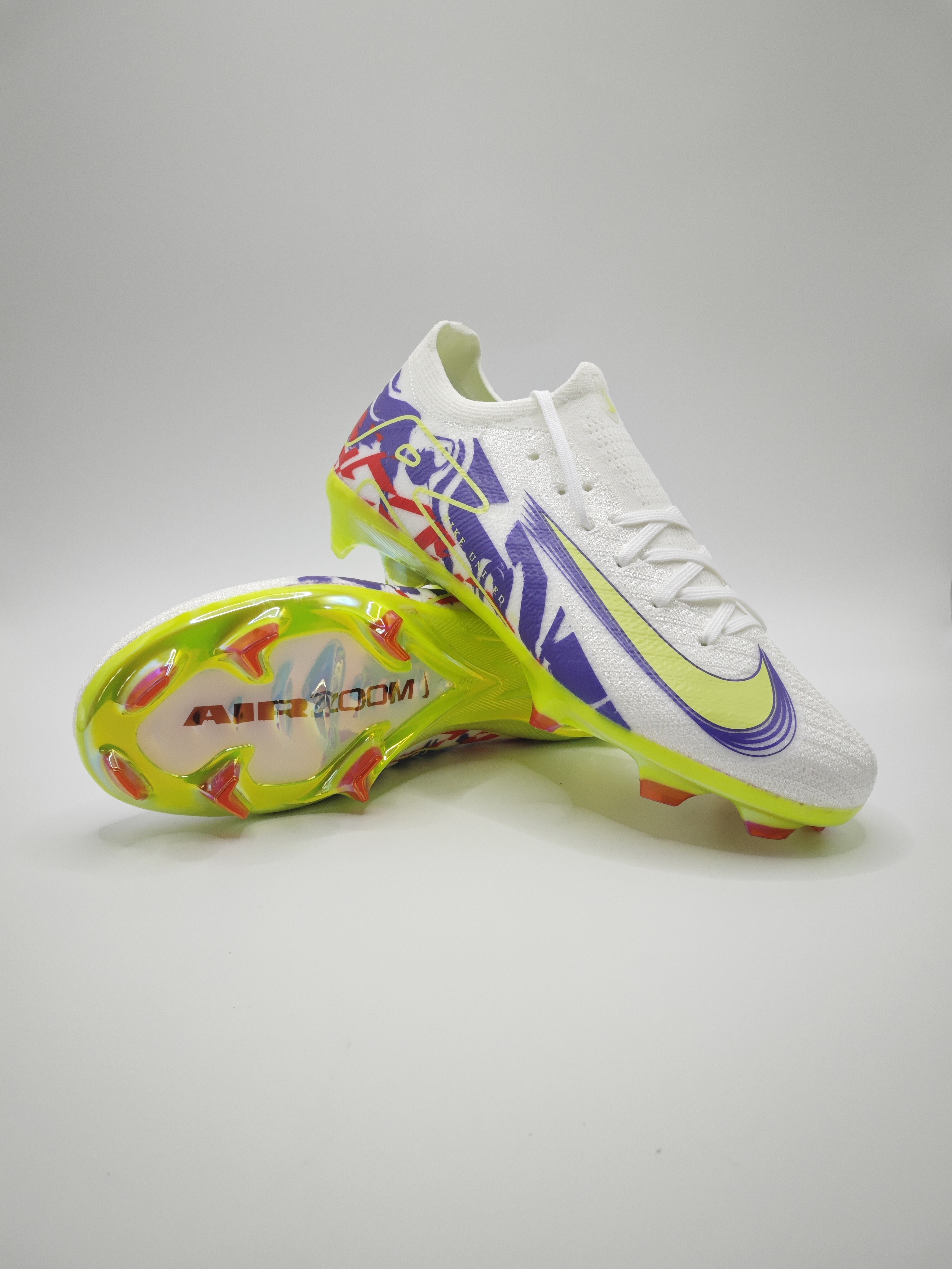 Nike Mercurial 16 FG Soccer Cleats with Built-in Bonded Pack: Full Air Cushion for All-Match Comfort, Waterproof Knit for Wet Pitches