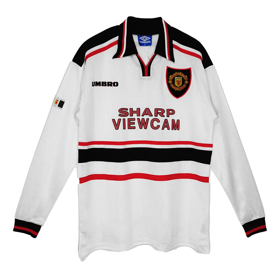 1998/99 Manchester United Retro Long Sleeve Away Jersey