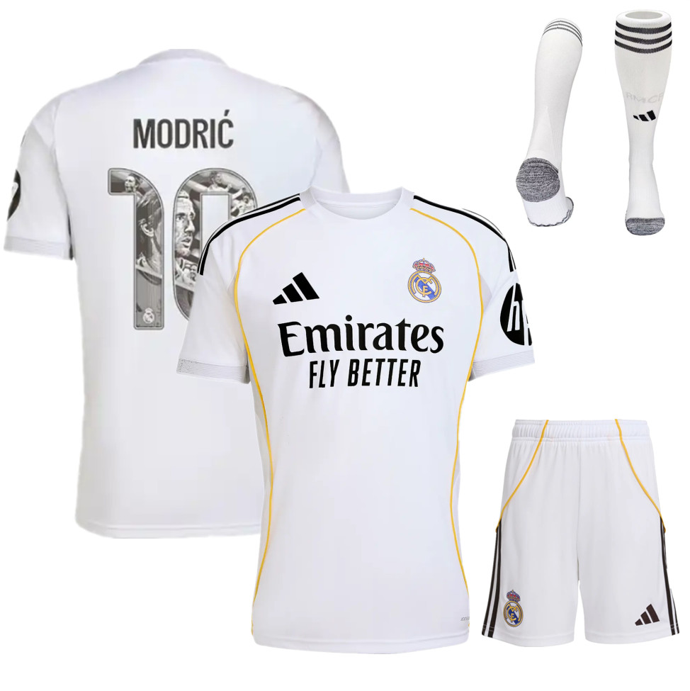 Real Madrid Home Modrić Limited Edition Kids Suit & Socks 25/26